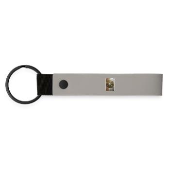 4Elemente - Matte Pu Keyring - light grey - Front