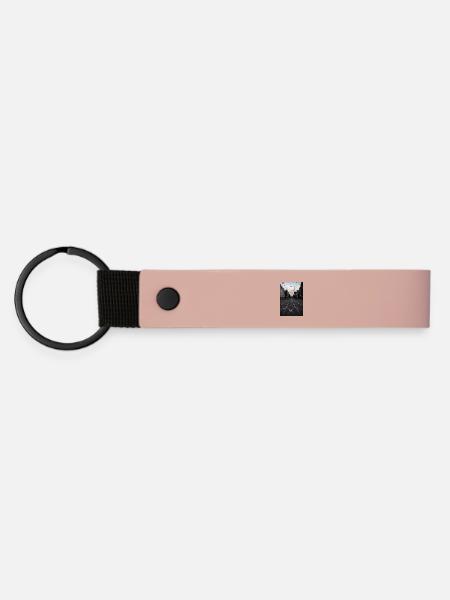 Schienen - Matte PU Schlüsselanhänger - Rosa
