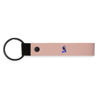 BMX Extreme Jump Blue Neon - Matte Pu Keyring - pink - Front