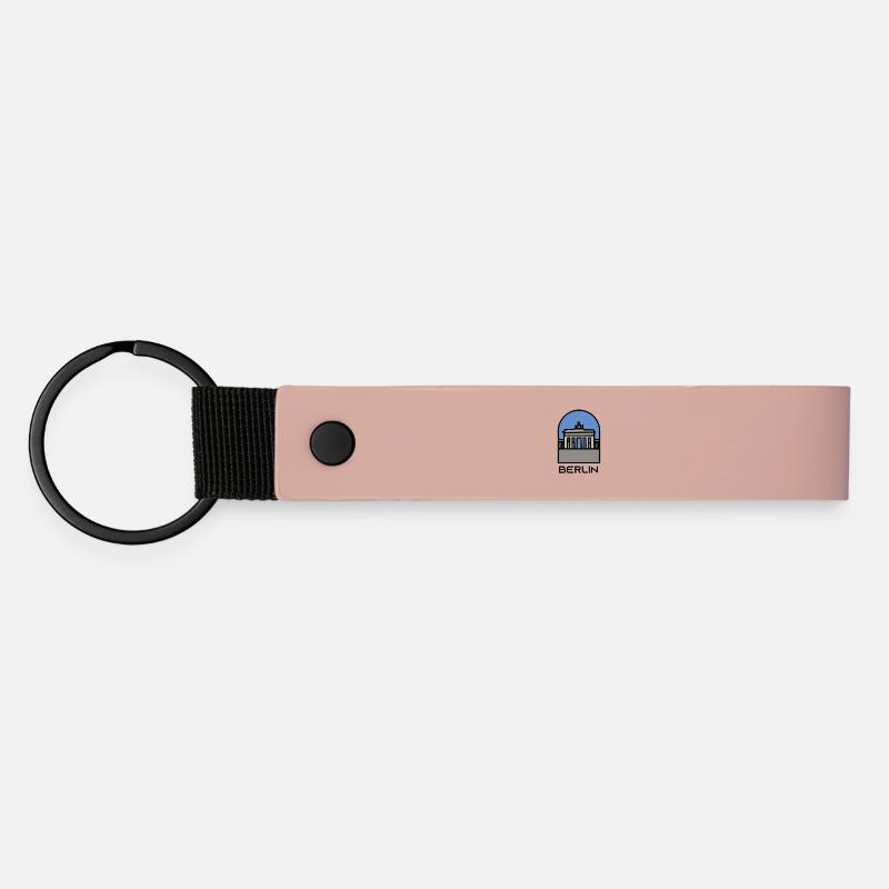 Berlin - Matte Pu Keyring - pink