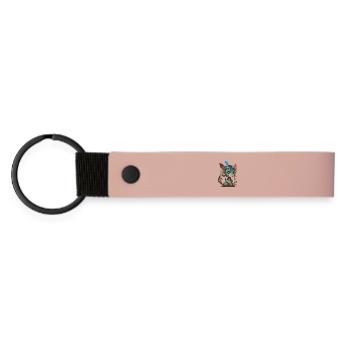 Blue Mask of Forest Spirits - Avatar - Matte Pu Keyring - pink - Front