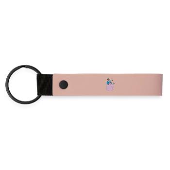 Watering can purple - Matte Pu Keyring - pink - Front