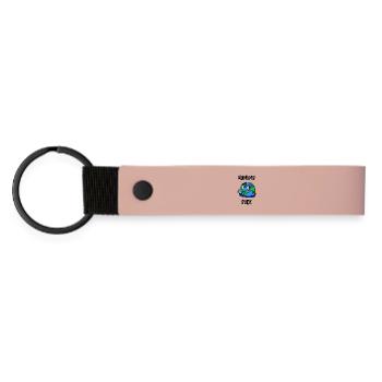 Mutter Erde Statement Erderwärmung Klimaschutz - Matte PU Schlüsselanhänger - Rosa - Vorne