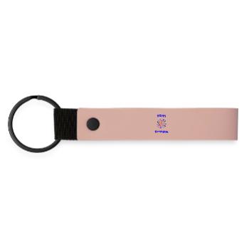 ALLES GUTE ZUM GEBURTSTAG. ALLES GUTE ZUM GEBURTSTAG. GEBURTSTAG. - Matte PU Schlüsselanhänger - Rosa - Vorne
