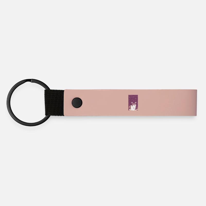 STERN-KÄTZCHEN - Matte PU Schlüsselanhänger - Rosa