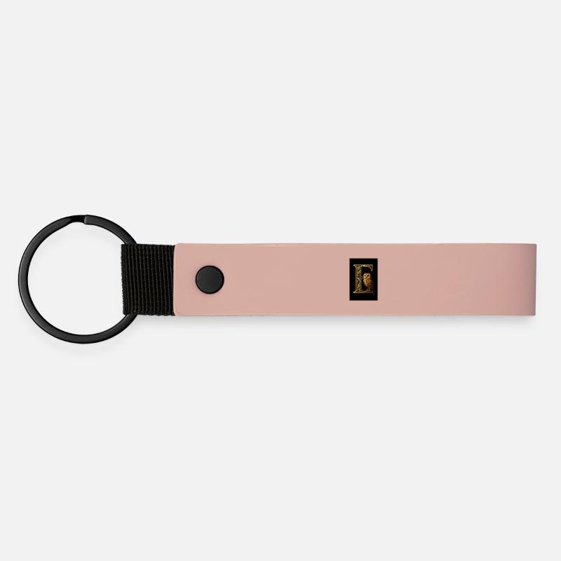 E - Magic Ornament with Owl - Matte Pu Keyring - pink