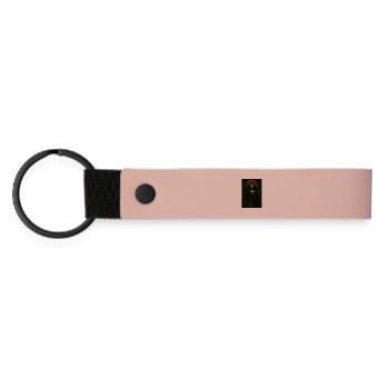 Dark Goddess and Crows – Red Moon - Matte Pu Keyring - pink - Front