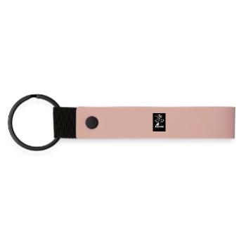 Airborn MTB Peak Jump - Matte PU Schlüsselanhänger - Rosa - Vorne