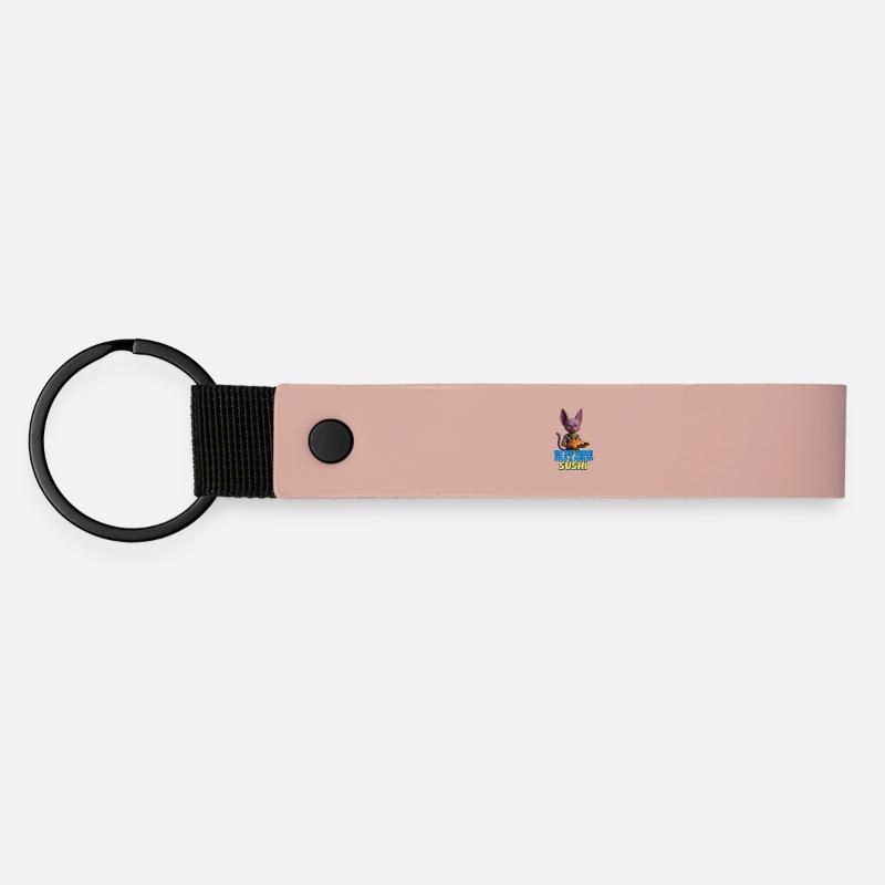 Un_Dio_e_il_Sushi_Perfetto - Matte Pu Keyring - pink