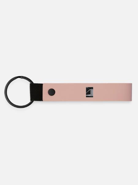 Moderne Architektur: Bauhaus - Matte PU Schlüsselanhänger - Rosa