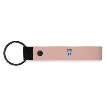 J'peux pas j'ai ski - Porte-clés en PU mat - rose - Devant