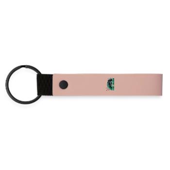 King Jesus - Lion of Judah - Christian - Matte Pu Keyring - pink - Front