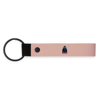 Cyber red team ethical hacker - Matte Pu Keyring - pink - Front