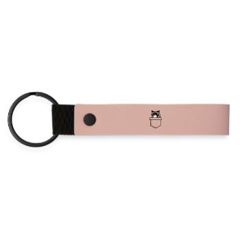 grumpy - Matte Pu Keyring - pink - Front