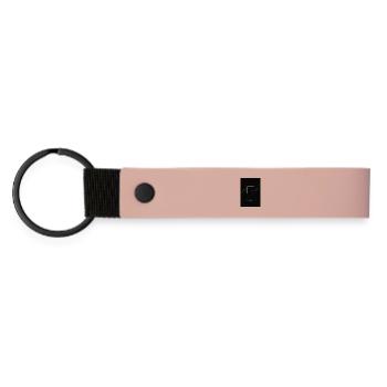 Temporary Decline Long-Term Growth - Matte Pu Keyring - pink - Front