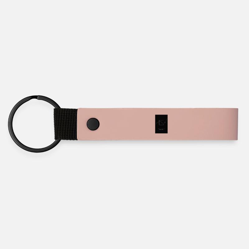 Temporary Decline Long-Term Growth - Matte Pu Keyring - pink