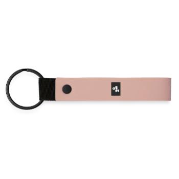 Déclaration de poker Typographie minimale - Porte-clés en PU mat - rose - Devant