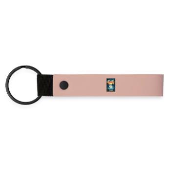 Explore Tropical Wonders of Krabi in Thailand - Matte Pu Keyring - pink - Front