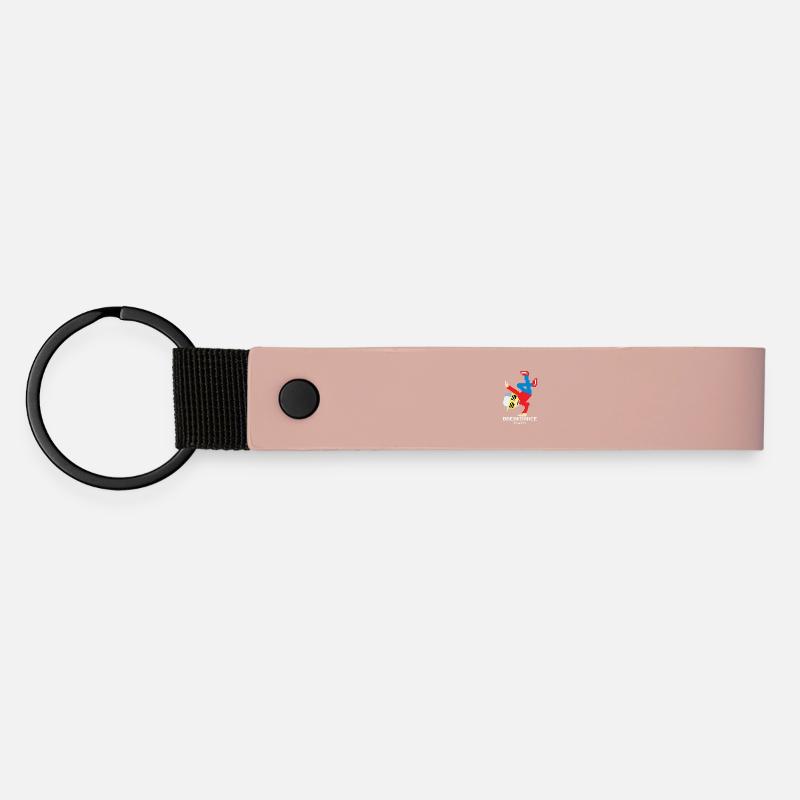 Breakdance B-Boy - Matte Pu Keyring - pink