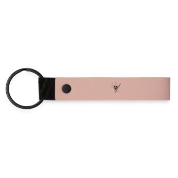 Weg finden Sie Ihren Weg - Matte PU Schlüsselanhänger - Rosa - Vorne