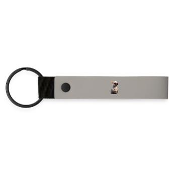 Parrot Macaw Parakeet Cockatoo Lover Parrots - Matte Pu Keyring - light grey - Front