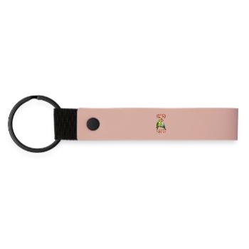 5. Muttertag - Matte PU Schlüsselanhänger - Rosa - Vorne