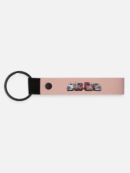 Semi-remorques, camions - Porte-clés en PU mat - rose