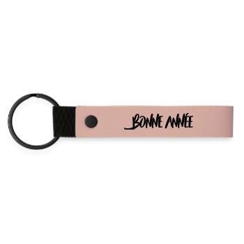 BONNE ANNEE. SAINT SYLVESTRE. NOUVELLE ANNÉE - Porte-clés en PU mat - rose - Devant