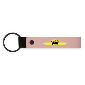 Ligne de la couronne - Porte-clés en PU mat - rose - Devant