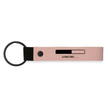 Loading ... - Matte Pu Keyring - pink - Front