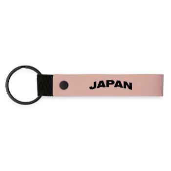 Japan - Matte PU Schlüsselanhänger - Rosa - Vorne