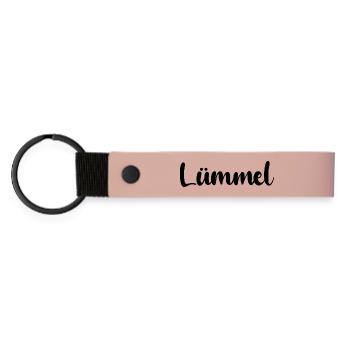Lümmel - Matte PU Schlüsselanhänger - Rosa - Vorne