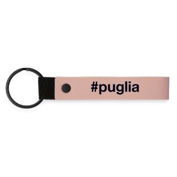 PUGLIA Hashtag - Matte Pu Keyring - pink - Front