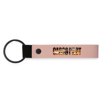 Pilote de fret - Porte-clés en PU mat - rose - Devant