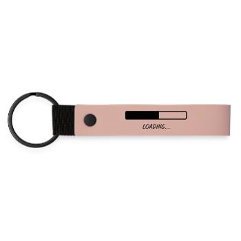 Loading ... - Matte Pu Keyring - pink - Front