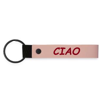CIAO - Matte Pu Keyring - pink - Front