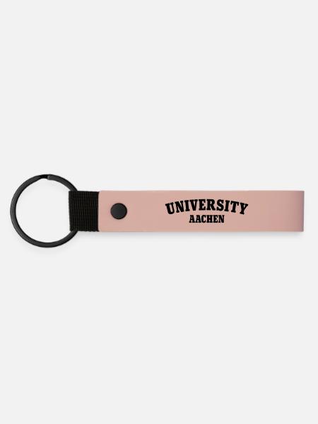 Universität Aachen - Matte PU Schlüsselanhänger - Rosa