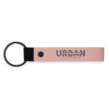 Ville urbaine, Californie - Porte-clés en PU mat - rose - Devant