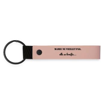 GRANNY. MAMMA. GRANDMOTHER. MOTHER'S DAY. PARTY - Matte Pu Keyring - pink - Front
