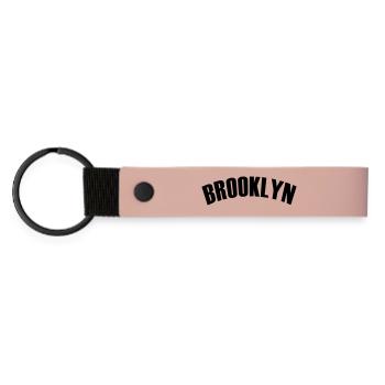 Brooklyn Shirt - Matte Pu Keyring - pink - Front