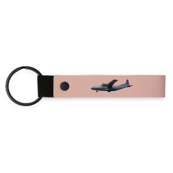 An-12 - Matte PU Schlüsselanhänger - Rosa - Vorne