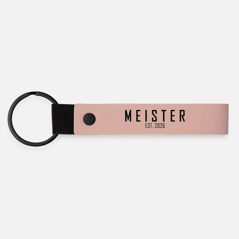 Master est. 2026 - Matte Pu Keyring - pink