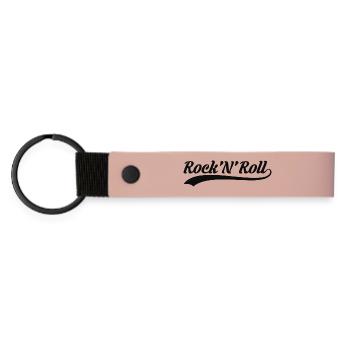 Scénario vintage du Rock’N’Roll - Porte-clés en PU mat - rose - Devant