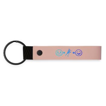 Pickleball player Design für Pickleball Match Fans - Matte PU Schlüsselanhänger - Rosa - Vorne