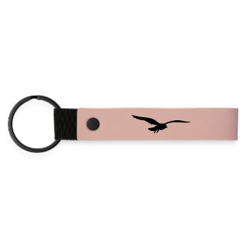 fliegende möwe vogel strand - Matte PU Schlüsselanhänger - Rosa - Vorne