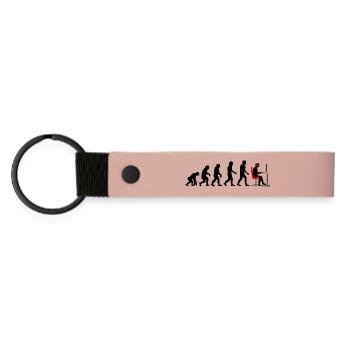 Gamer Evolution 2 - Matte PU Schlüsselanhänger - Rosa - Vorne