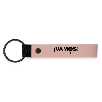 Vamos! - Matte Pu Keyring - pink - Front