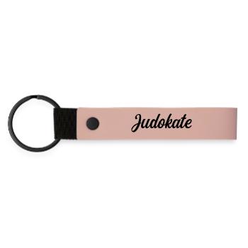 Judokate  - Porte-clés en PU mat - rose - Devant
