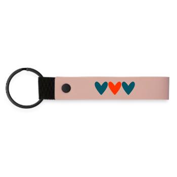 COUPLE. JUST MARRIED. EVJF. SAINT VALENTIN. MARIES - Porte-clés en PU mat - rose - Devant