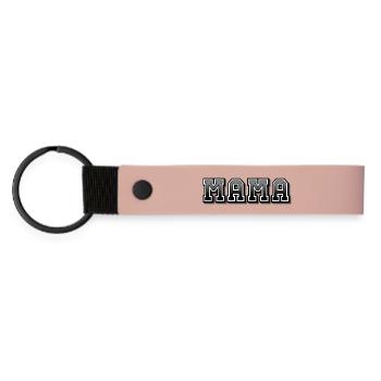 MAMA - Matte PU Schlüsselanhänger - Rosa - Vorne